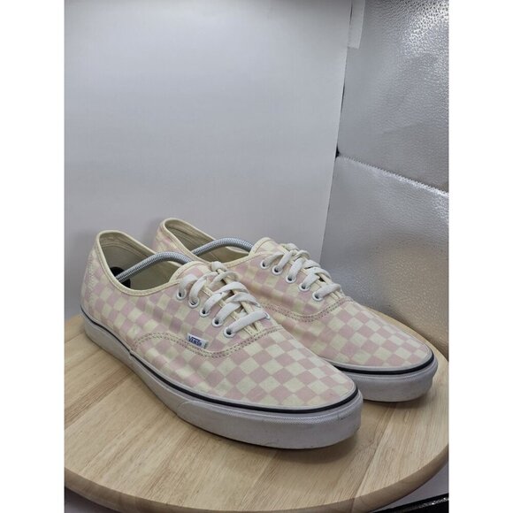 Vans Chalk Pink Checker board Mens Size 13  Sneakers skate shoes 721356 - Picture 5 of 9